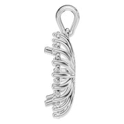 Halo Pendant - Oval 10x6mm