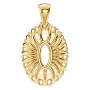 Halo Pendant - Oval 10x6mm