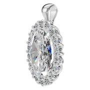 Halo Pendant - Oval 11x7mm