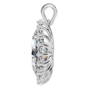 Halo Pendant - Oval 11x7mm