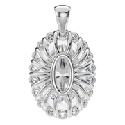 Halo Pendant - Oval 11x7mm