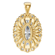 Halo Pendant - Oval 11x7mm