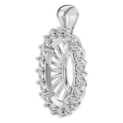 Halo Pendant - Oval 11x7mm