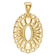 Halo Pendant - Oval 11x7mm