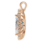 Halo Pendant - Oval 12x8mm