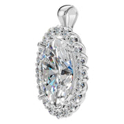 Halo Pendant - Oval 12x8mm