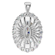 Halo Pendant - Oval 12x8mm