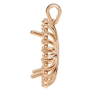 Halo Pendant - Oval 12x8mm
