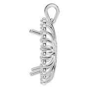 Halo Pendant - Oval 12x8mm