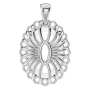Halo Pendant - Oval 12x8mm