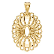 Halo Pendant - Oval 12x8mm