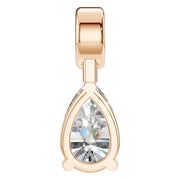 Two Stone Pendant - Pear 9.8X6.3mm
