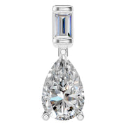 Two Stone Pendant - Pear 9.8X6.3mm