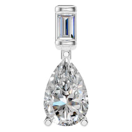Pear Two Stone Pendant