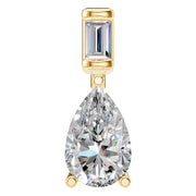 Two Stone Pendant - Pear 9.8X6.3mm