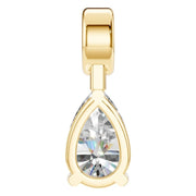 Two Stone Pendant - Pear 9.8X6.3mm
