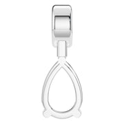 Two Stone Pendant - Pear 9.8X6.3mm