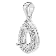 Halo Pendant - Pear 6x4mm