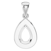 Halo Pendant - Pear 6x4mm
