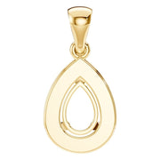 Halo Pendant - Pear 6x4mm