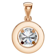 Halo Pendant - Round 5mm