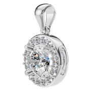 Halo Pendant - Round 5mm
