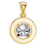 Halo Pendant - Round 5mm