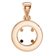 Halo Pendant - Round 5mm
