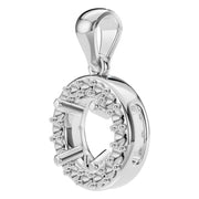 Halo Pendant - Round 5mm