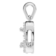 Halo Pendant - Round 5mm