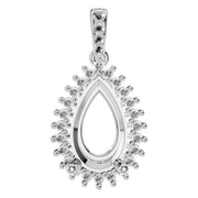 Halo Pendant - Pear 10.3x7mm