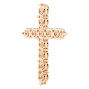 Cross Pendant - Round 5mm