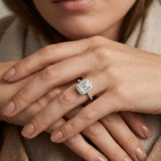 Pave Emerald Ring