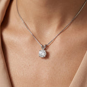 Paula Solitaire Round Pendant