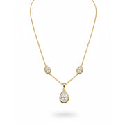 2.5 ctw Pear Pendant Necklace