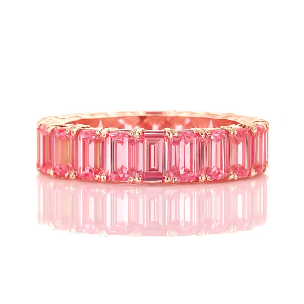 Pink Diamond Eternity Band