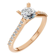 Solitaire Ring - Round 5mm