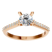 Solitaire Ring - Round 5mm