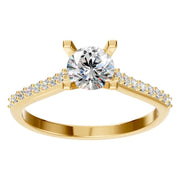 Solitaire Ring - Round 5mm