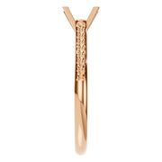 Solitaire Ring - Round 5mm