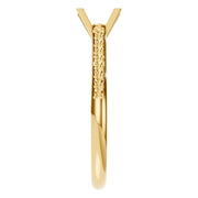 Solitaire Ring - Round 5mm