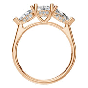 Accented Three Stone Ring - Round 5.5mm