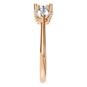 Accented Three Stone Ring - Round 5.5mm