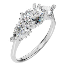 Round Three Stone Ring
