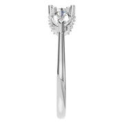 Accented Three Stone Ring - Round 5.5mm