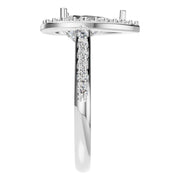 Accented Halo Ring - Pear 10x6mm