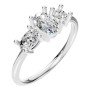 Three Stone Ring - Oval 6x4mm