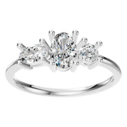 Three Stone Ring - Oval 6x4mm