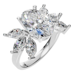 Oval Seven Stone Ring