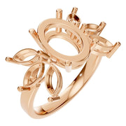 Seven Stone Ring - Oval 10.3x7mm